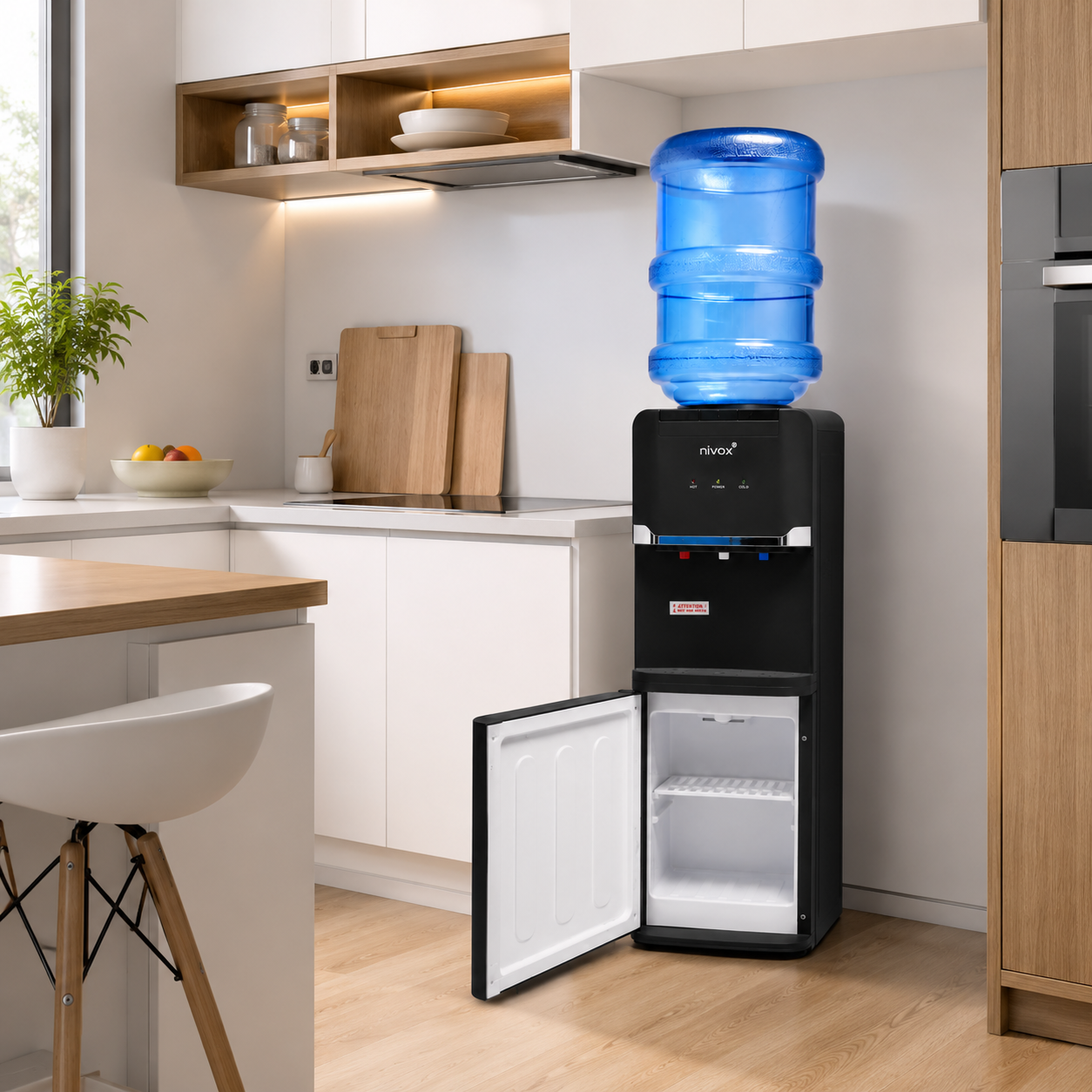 Dispensador de Agua Nivox Fría y Caliente con Compresor
