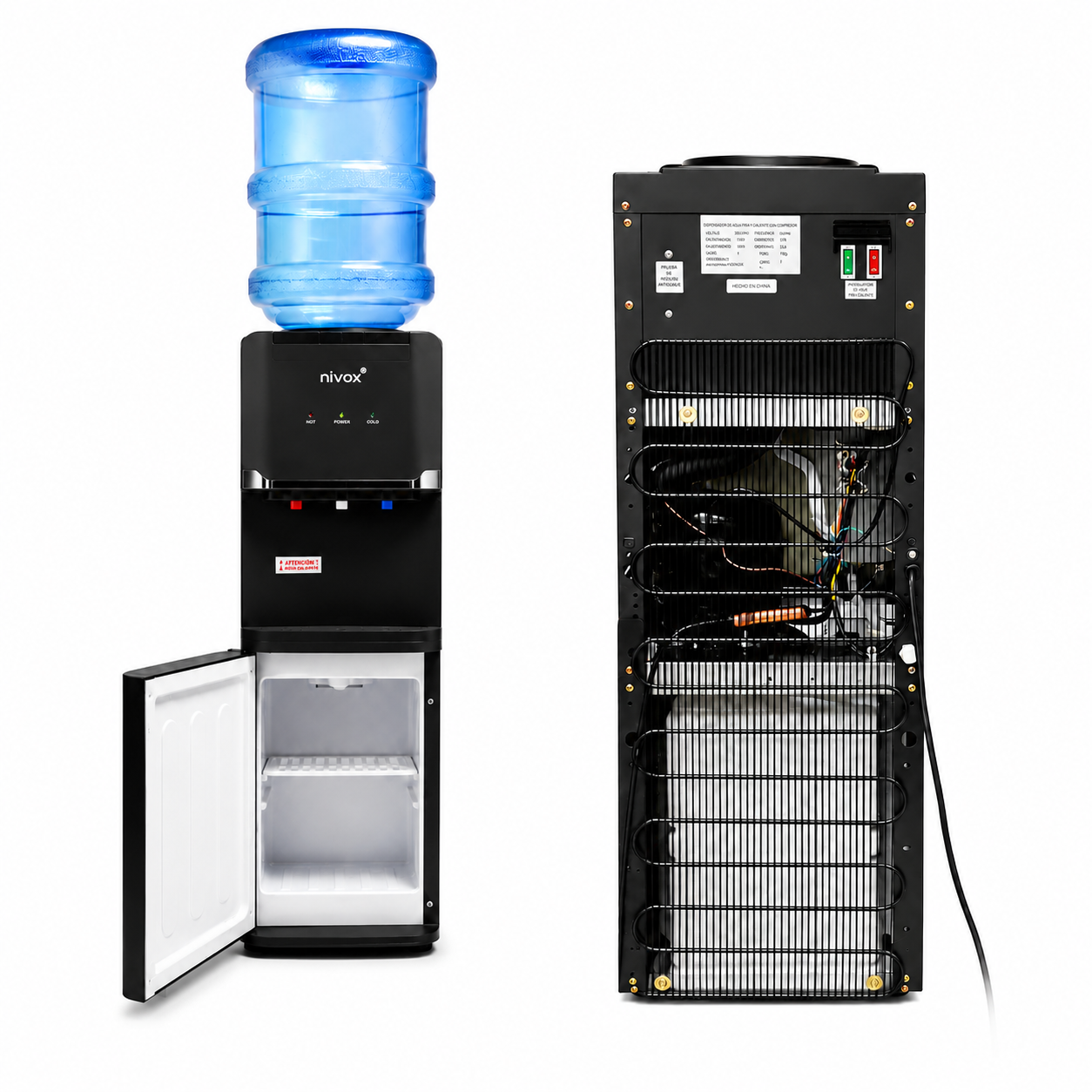 Dispensador de Agua Nivox Fría y Caliente con Compresor